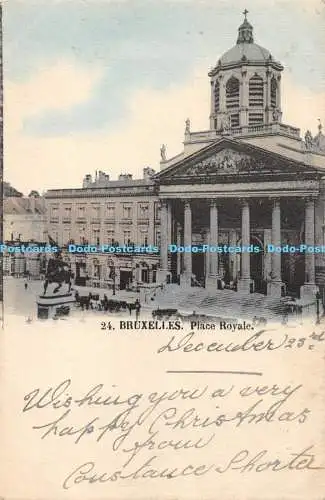 R168469 Bruxelles. Place Royale. 1902