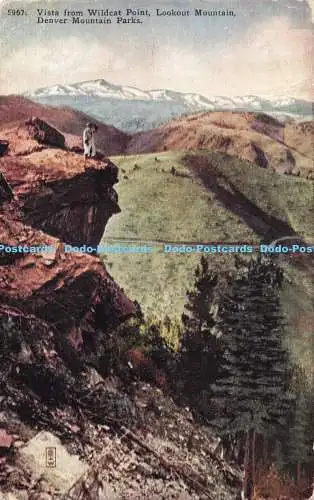 R168498 Vista von Wildcat Point. Aussichtsberg. Denver Mountain Parks. H. H.