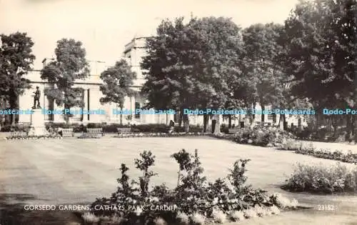 R169853 Gorsed Gardens. Cathays Park. Cardiff. Lachs. RP