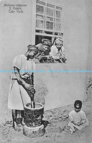 R168518 Mulheres indigenas. S. Vicente. Cabo Verde. Bazar Central Bonucci und Fr