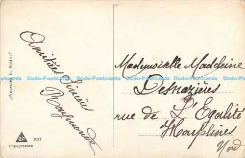 R168889 Gemälde. Bäume. Straße. Postkarte. Lepogravure 1037