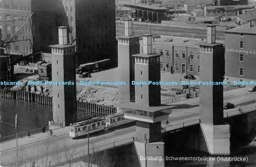 R169387 Duisburg. Schwanentorbrücke. Hubbrücke. Originalfoto. 50 Jahre Cramers K