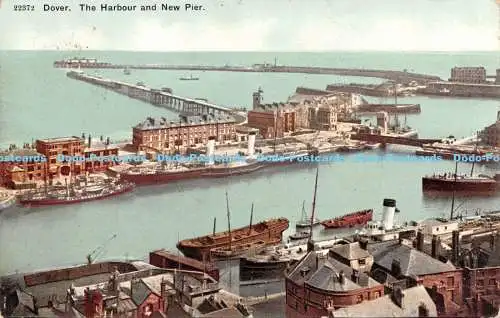 R169397 22372 Dover. Der Hafen und der neue Pier. 1909