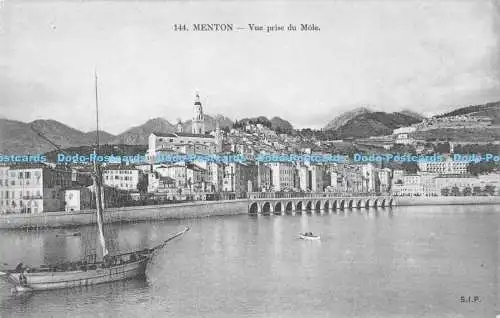 R169923 144. Menton. Vue prise du Mole. S.I.P