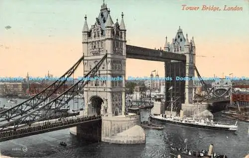 R169416 Tower Bridge. London. Valentines Serie. 1911