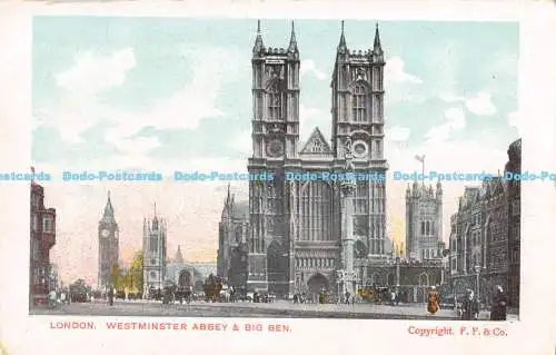 R169424 London. Westminster Abbey und Big Ben. F. F