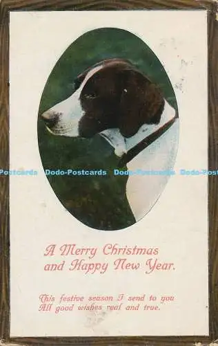 R169969 Grußpostkarte. Frohe Weihnachten und einen guten Rutsch ins neue Jahr. 1912