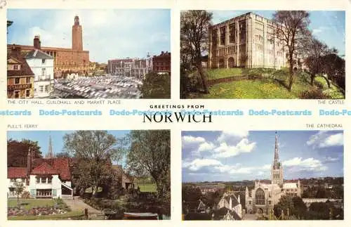 R169038 Norwich. 1959. Jarrold. Farbe Cotman. Multi View