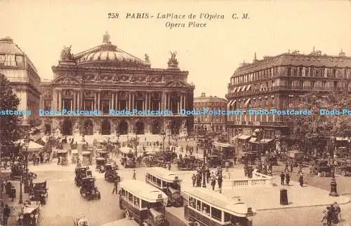 R169555 Paris. La Place de lOpera C.M. Opera Place. Cosson