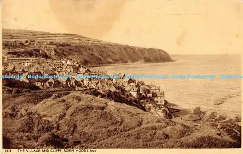 R169584 Das Dorf und die Klippen. Robin Hoods Bay. Harvey Barton. 1957