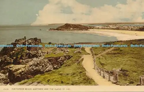 R169590 Porthmeor Beach. Carthew and the Island St. Ives. Nr 45626