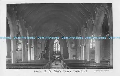 R171121 Innenraum E. Peterskirche. Bedford. Lilywhite. RP