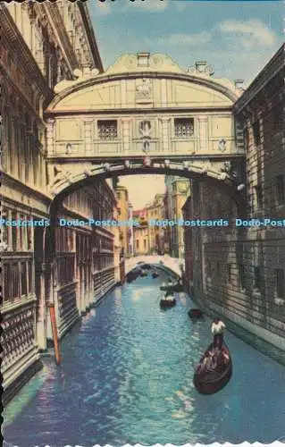 R169632 Venezia. Die Seufzerbrücke. Scrocchi. 1959