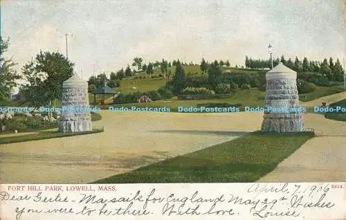 R171162 Fort Hill Park. Lowell. Masse. 1906