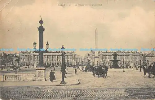 R170695 Paris. La Place de la Concorde. 1908