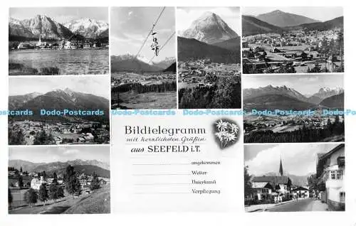 R170696 Bildtelegramm mit herzlichsten Grusen aus Seefeld i. T. Chizzali. K.T.