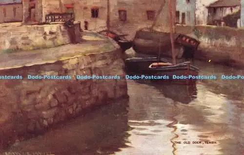 R169685 The Old Dock. Tenby. Urige Ecken. Tenby. Oilette. Nr. 6477