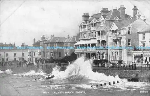 R170192 High Tide. Westparade. Bognor. Valentines Bromotone Serie. 1924