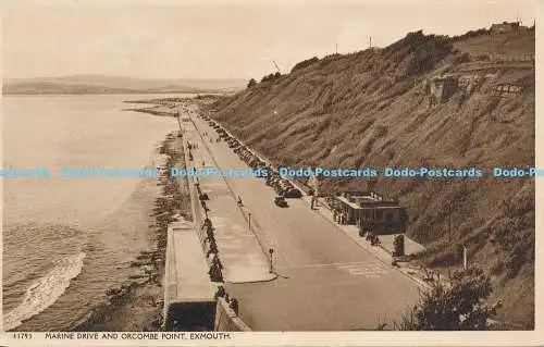 R170204 Marine Drive und Orcombe Point. Exmouth. Nr 41793. 1955