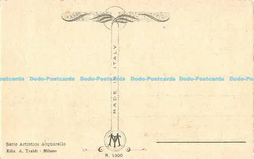 R171212 Serie Artistica Acquarello. A. Traldi. N. 1300