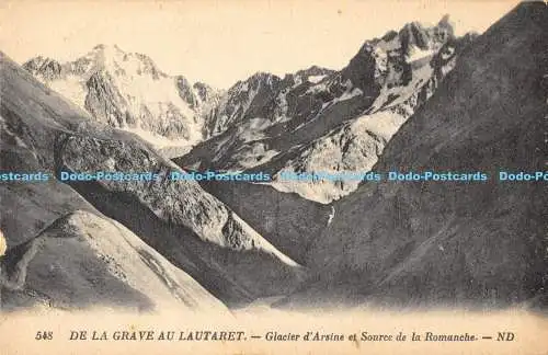 R169710 De la Grave au Lautaret. Glacier dArsine et Source de la Romanche. ND. L