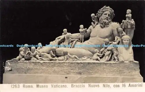 R171220 1263 Roma. Museo Vaticano. Braccio Nuovo. Nilo con 16 Amorini