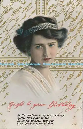 R171240 Bright be Your Birthday. Frau. 1915