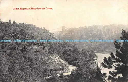 R170244 Clifton Hängebrücke von unten. Senior. 1905