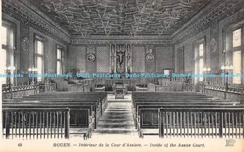 R169774 Rouen. Interieur de la Cour dAssises. Im Inneren des Assize Court. ND. Ph