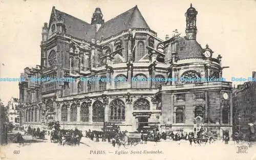 R170814 Paris. Eglise Saint Eustache. ND. Fot. Neurdein. 1921