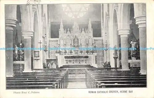 R169790 Fred C. Palmer. Römisch-katholische Kirche. Herne Bay. 1904