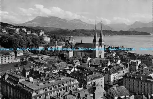 R170357 1079. Luzern. Hofkirchenquartier u. Alpen