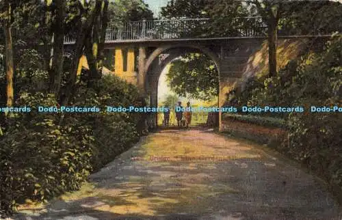 R170390 Neue Brücke. Chine Gardens. Boscombe. 1931