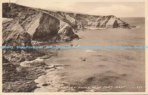 R171405 Varley Point in der Nähe von Port Isaac. Valentinstag. Sepiatyp. Nr. L.1292. 1959