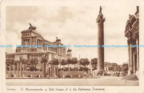 R170420 Roma. Il Monumento a Vitt. Eman 2 e la Colonna Traiana