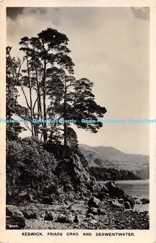 R172093 Keswick. Friars Crag und Derwentwater. Aero Pictorial. Nr. 6653. 1947