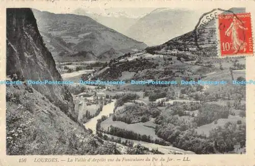 R170425 Lourdes. La Vallee dArgeles vue du Funiculaire du Pic du Jer. LL. 1917