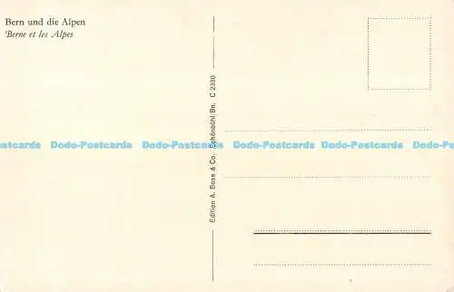 R170439 Bern und die Alpen. Bern et les Alpes. A. Boss. C 2330
