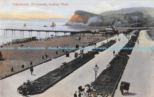 R170445 Teignmouth. Promenade. Blick nach Westen. George Young. 1905