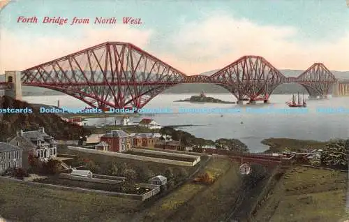 R170451 Forth Bridge von Nordwesten. Nr. 129 1. Serie Caledonia. 1910