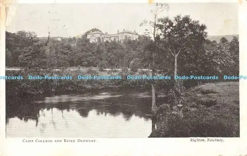 R171053 Cliff College und River Derwent. Righton. 1906