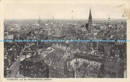 R173125 Hamburg von der Michaeliskirche gesehen. Knackstedt