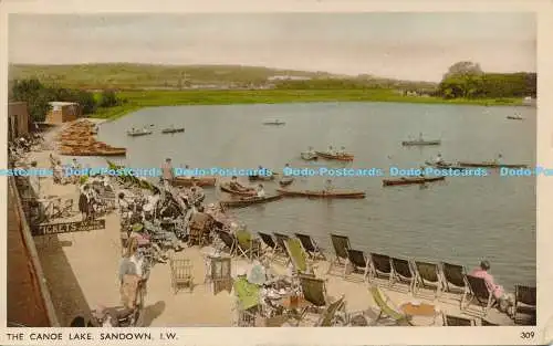 R171065 The Canoe Lake. Sandown. I. W. Dean. The Bay. 1938