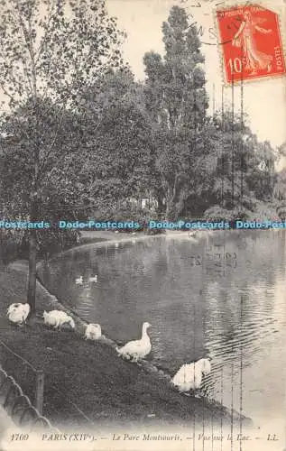 R172254 Paris. XIVe. Le Parc Montsouris. Vue sur le Lac. LL