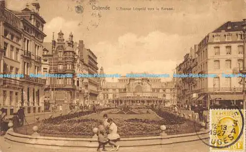 R173202 Ostende. LAvenue Leopold vers le Kursaal. Waage Devriendt. 1927. Nel