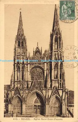 R172297 Rouen. Eglise Saint Ouen. Fassade. La Cigogne