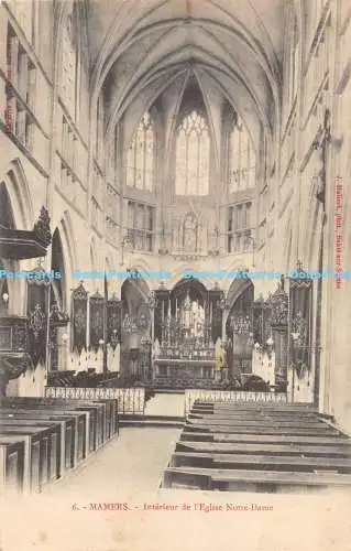 R172324 Mamers. Interieur de lEglise Notre Dame. J. Malicot