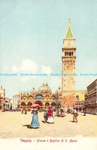 R171692 Venezia. Piazza e Basilica di S. Marco. Ferd. Gobbato