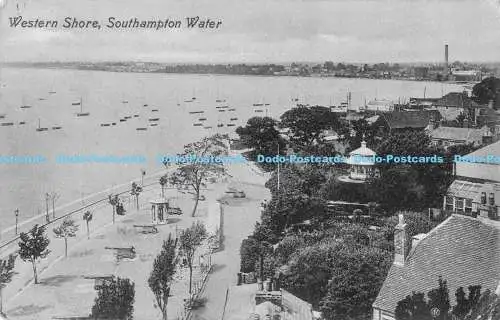 R173377 Western Shore. Southampton Water. Valentines Serie. 1911