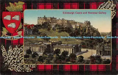 R173423 Edinburgh Castle and National Gallery. Caledonia Serie